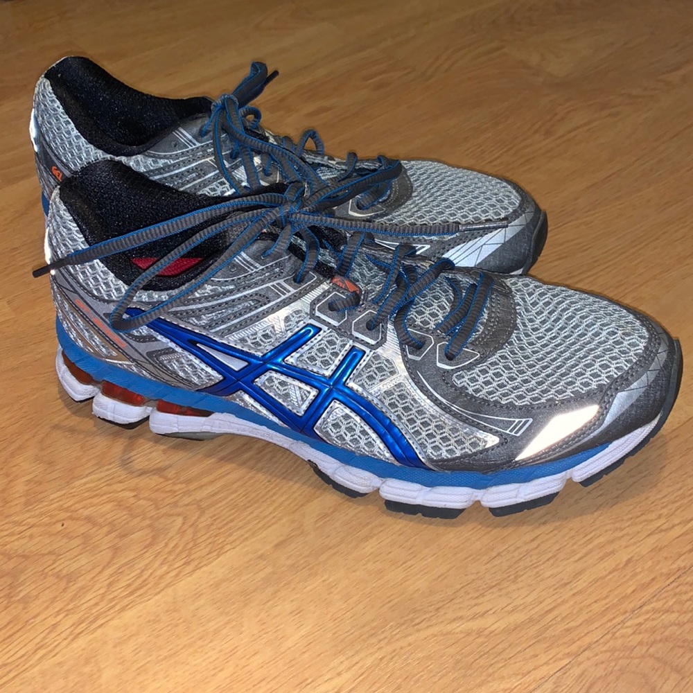 ASICS GEL GT2000 FluidRide Gray Blue Shoes 8.5
